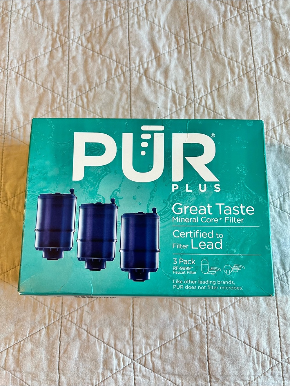 PUR RF-9999 PLUS Mineral Core Replacement Faucet Filter 3-Pack